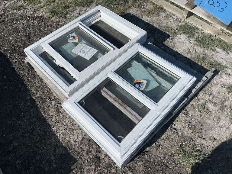 2 - Windows, 1 - approx 11 1/2"x15 5/16". 1- 10 9/16"x13 1/4", *Unreserved*