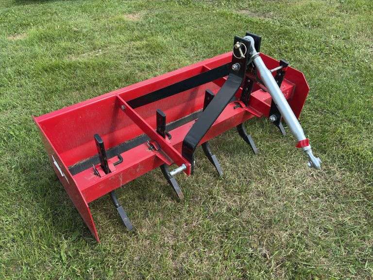 3PH Box Plow w/ rakers, unknown brand,  approx 5'x4', *Unreserved*