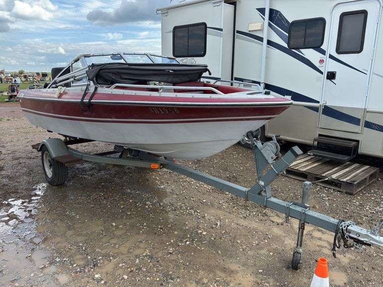 16' Magnum Boat On Trailer