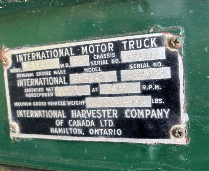 1955 International R-110 Series Pick-up Truck ( Project Vehicle )
