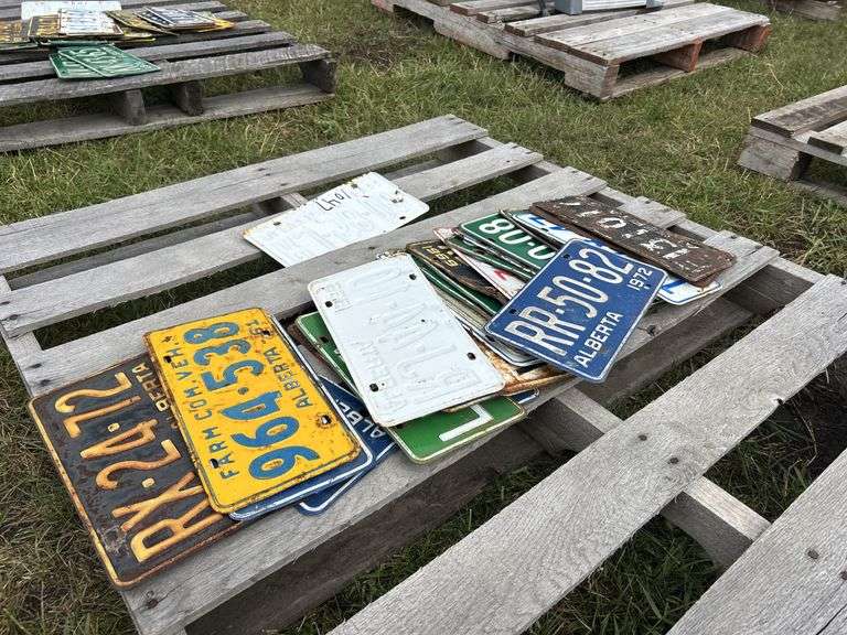 Approx 20 Vintage License Plates, 1960' & 70', *Unreserved*