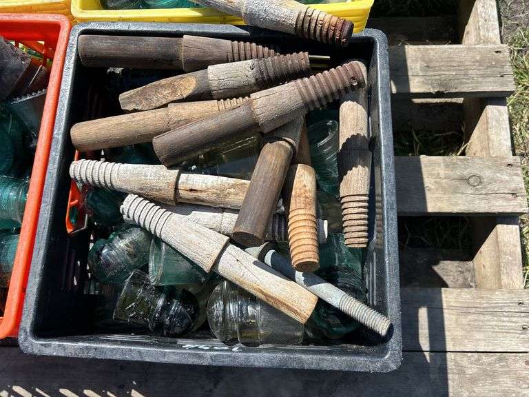 4 Crates of Glass Insulators, approx 150, *Unreserved*