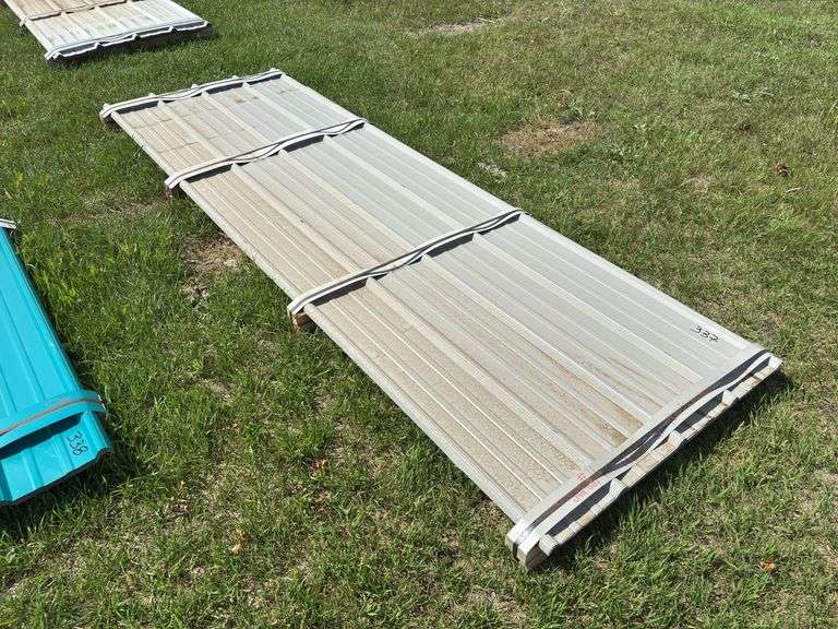 Lift of Millends Metal Siding/Roofing Approx. 5' Long x 3' Wide (Approx. 7 Sheets Stone Grey Color), *Unreserved*