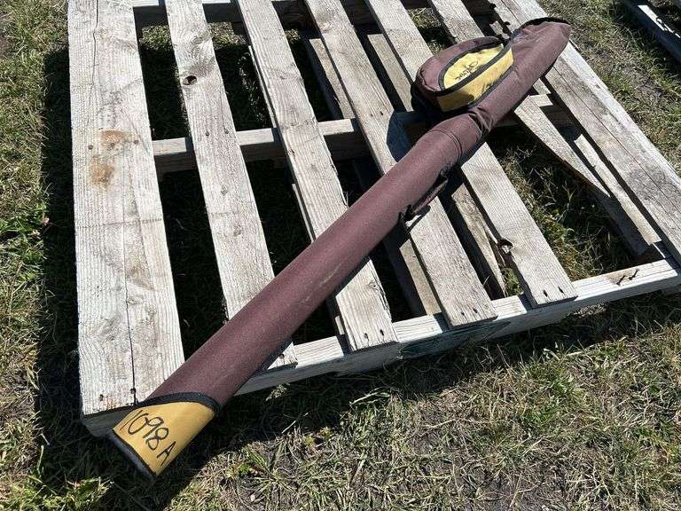 Protac Fishing Rod case w/ dry fly special wood rod, *Unreserved*