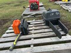 Poulin Pro PR5020 w/ Extra Bar & Sharpener SN: 21305N300587, Yard works Axe, Husqvarna x-Guard Bar-Chain Oil