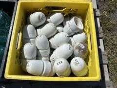 4 Crates of Glass & Ceramic Insulators, approx 120, *Unreserved*