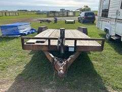 Flatdeck trailer, approx 8 1/2'x18 1/2', bumper pull, *Unreserved*