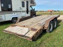 Flatdeck trailer, approx 8 1/2'x18 1/2', bumper pull, *Unreserved*