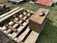 Steel Sledge Wrenches w/ steel tool box, *Unreserved*