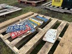 Approx 20 Vintage License Plates, 1960' & 70', *Unreserved*