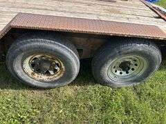 Flatdeck trailer, approx 8 1/2'x18 1/2', bumper pull, *Unreserved*