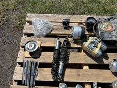 Vintage Vehicle parts, headlights, suspension, odometer/speedometer, approx 25, *Unreserved*