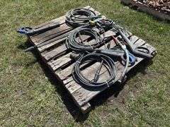 4 Pressure washer wands & 3 pressure washer hoses, *Unreserved*
