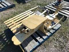 Wood Sled, Horse, Children's School Desk *Unreserved*