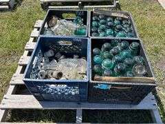 4 Crates of Glass & Ceramic Insulators, approx 150, *Unreserved*