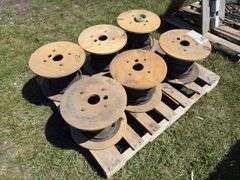 6 Spools of steel cable 3/8", *Unreserved*