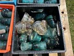 4 Crates of Glass Insulators, approx 150, *Unreserved*
