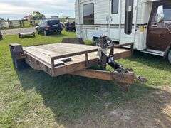 Flatdeck trailer, approx 8 1/2'x18 1/2', bumper pull, *Unreserved*