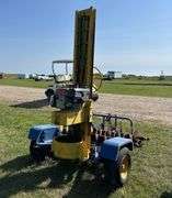 Trailer Type Post Hole Auger w/ 2 Auger Bits Approx. 12'' & 9'' *Unreserved*
