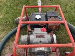 Multi Quip Water Pump Model QP-3TH, 3"x3" on trailer, w/ suction hose, *Unreserved*