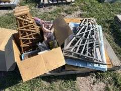 Trestle Bent Jig w/ Approx. 7 Completed Trestles, 1'6-2'3'' Including Misc Landscape Wire & Mortar *Unreserved*