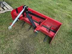3PH Box Plow w/ rakers, unknown brand,  approx 5'x4', *Unreserved*