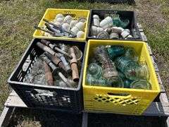 4 Crates of Glass & Ceramic Insulators, approx 100, *Unreserved*