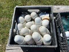 4 Crates of Glass & Ceramic Insulators, approx 120, *Unreserved*