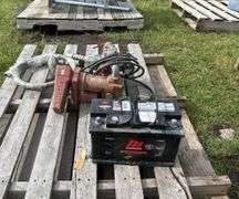 Filrite 15 gpm  w/ Fuel Nozzle, Airway fuel hose (5'),12V DC mode # FR1200C, Motomaster 94R/H7 auto battery, *Unreserved*