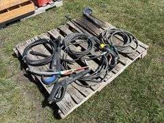 4 Pressure washer wands & 3 pressure washer hoses, *Unreserved*