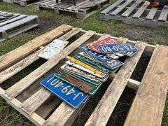 Approx 20 Vintage License Plates, 1960' & 70', *Unreserved*