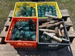 4 Crates of Glass Insulators, approx 150, *Unreserved*