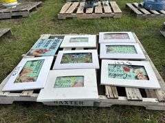 Textured Tempered Cutting Boards, approx 1'3"x11", count 9, *Unreserved*