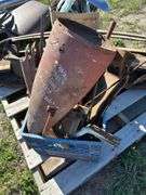 1 - Crate of 1941-46 Chevy Pickup Front End Parts, Light Cowells, Hood Latch, Turn Signal Covers, 1 - Box of 1937-39 Chevrolet Sedan Interior Parts, 50's Chevy 1 Ton Truck Grill*Unreserved*