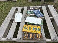 Approx 20 Vintage License Plates, 1960' & 70', *Unreserved*