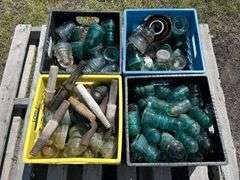 4 Crates of Glass Insulators, approx 100, *Unreserved*