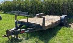 2004 Trailer Skid Dual Axel Flat Deck Trailer *Unreserved*