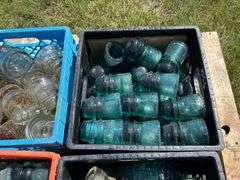 4 Crates of Glass Insulators, approx 150, *Unreserved*