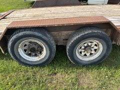 Flatdeck trailer, approx 8 1/2'x18 1/2', bumper pull, *Unreserved*