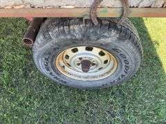 Horse Drawn Wagon w/ pole, eveners, neck yoke, trailer has turntable, front axle & brakes on rear, *Unreserved*