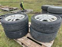 4 General  EverTrek RTX Tires 205/55R16, 4 Kia 5 bolt rims, *Unreserved*