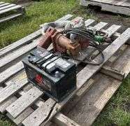 Filrite 15 gpm  w/ Fuel Nozzle, Airway fuel hose (5'),12V DC mode # FR1200C, Motomaster 94R/H7 auto battery, *Unreserved*