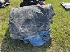Assorted sizes of lumber & steel tarps, approx 4, *Unreserved*