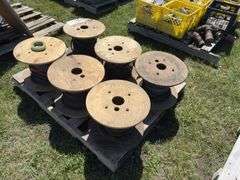 6 Spools of steel cable 3/8", *Unreserved*