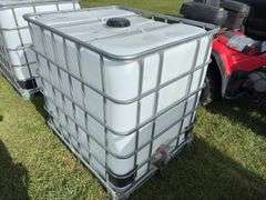 1000L Tote (not food grade) in metal cage w/ lid & valve, approx 4'x4'x3', *Unreserved*