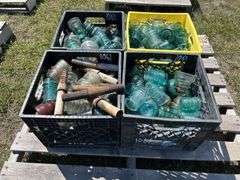 4 Crates of Glass Insulators, approx 100, *Unreserved*