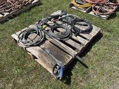 4 Pressure washer wands & 3 pressure washer hoses, *Unreserved*