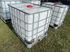 1000L Tote (not food grade) in metal cage w/ lid & valve, approx 4'x4'x3', *Unreserved*