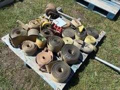 Pallet of assorted straps, approx. 20 pces, *Unreserved*