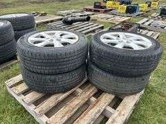 4 Goodyear Assurance Tires M&S  205/55R16, 4 Mazda 5 bolt rims, *Unreserved*